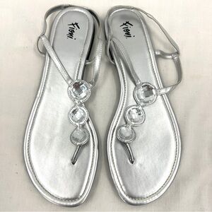 Fioni Jewel Silver Women's Sandals Size 11